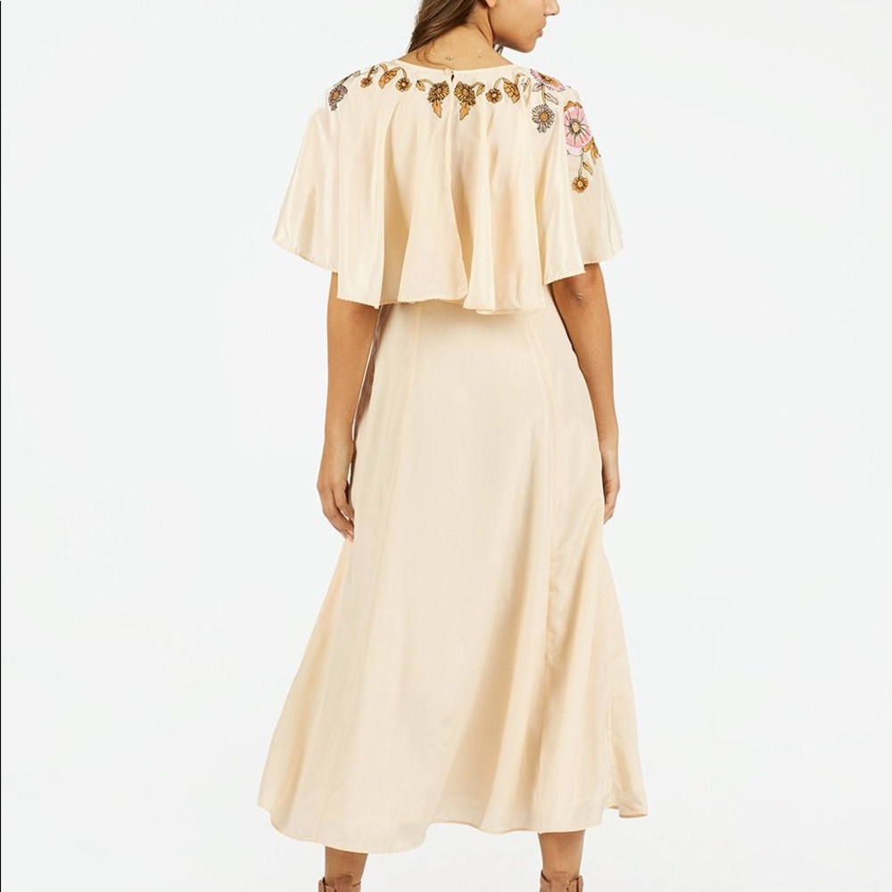 Cleobella HERMOSA KAFTAN DRESS IN APRICOT, SM - Picture 6 of 7